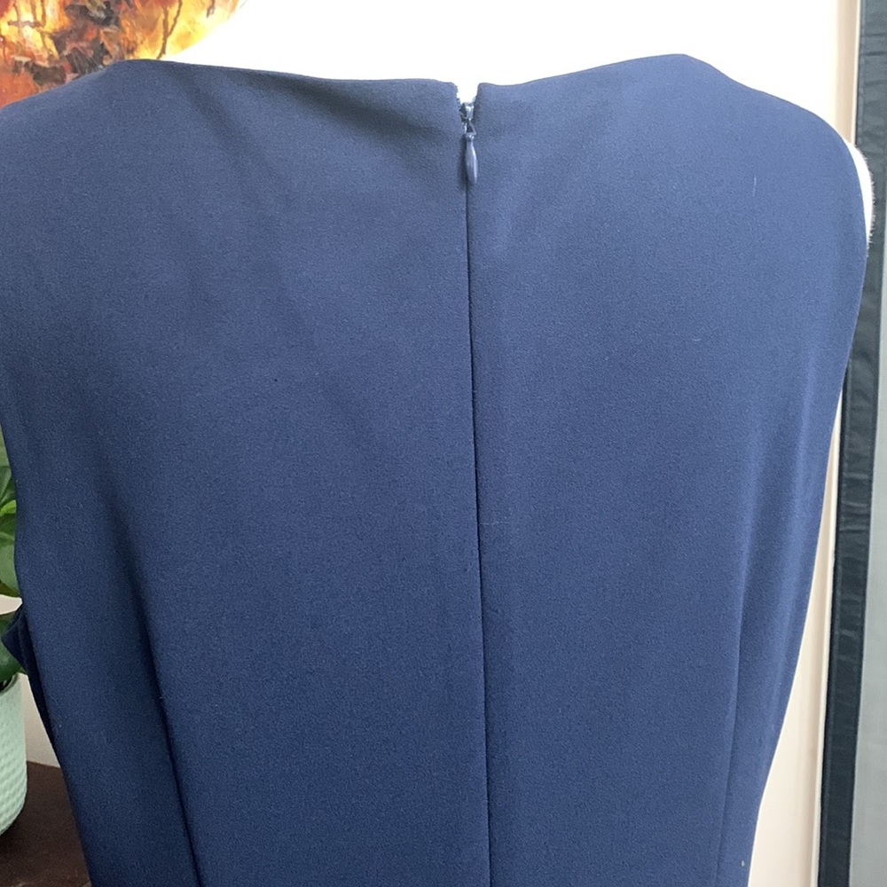 🎉Host Pick🎉 Gorgeous Calvin Klein Sleeveless Twilight Blue High Low Dress EUC - Picture 8 of 17